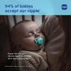 image:imageMAM Original Baby Pacifiers 06 Months Binky for Newborn Babies BPAFree Skin Soft Silicone Nipple Glows in The Dark Developed with Medical Experts 2 Count Made in EuropeBlue TealBlue SkyPeppermint GreenCotton