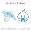 image:imageMAM Original Matte Baby Pacifiers 06 Months Binky for Newborn Babies BPAFree Skin Soft Silicone Nipple Easy to Clean Developed with Medical Experts 2 Count With Sterilizer Case Made in EuropeBlue TealCotton