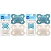 image:imageMAM Original Matte Baby Pacifiers 06 Months Binky for Newborn Babies BPAFree Skin Soft Silicone Nipple Easy to Clean Developed with Medical Experts 2 Count With Sterilizer Case Made in EuropeBlue TealCotton