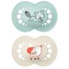 image:imageMAM Original Matte Baby Pacifiers 616 Months Binky for Newborn Babies BPAFree Skin Soft Silicone Nipple Easy to Clean Developed with Medical Experts 2 Count With Sterilizer Case Made in EuropePale Mint  Linen