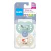 image:imageMAM Original Matte Baby Pacifiers 616 Months Binky for Newborn Babies BPAFree Skin Soft Silicone Nipple Easy to Clean Developed with Medical Experts 2 Count With Sterilizer Case Made in EuropePale Mint  Linen