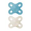 image:imageMAM Original Start Baby Pacifiers 03 Months BPAFree Skin Soft Silicone Nipple Glows in The Dark Developed with Medical Experts Specially for Smaller Newborn Mouths 4 Pk Made in EuropeTeal  Cotton