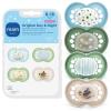 image:imageMAM Original Baby Pacifiers 06 Months Binky for Newborn Babies BPAFree Skin Soft Silicone Nipple Glows in The Dark Developed with Medical Experts 3 Count Made in EuropePepermint Green Cotton Blue Sky