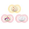 image:imageMAM Original Baby Pacifiers 16 Months Binky for Newborn Babies BPAFree Skin Soft Silicone Nipple Glows in The Dark Developed with Medical Experts 4 Count Made in EuropeShell  Iris  Cotton
