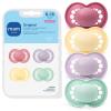 image:imageMAM Original Matte Baby Pacifiers 616 Months Binky for Newborn Babies BPAFree Skin Soft Silicone Nipple Easy to Clean Developed with Medical Experts 2 Count With Sterilizer Case Made in EuropeRose PinkPurple IrisButter YellowPale Mint