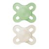image:imageMAM Original Start Baby Pacifiers 03 Months BPAFree Skin Soft Silicone Nipple Glows in The Dark Developed with Medical Experts Specially for Smaller Newborn Mouths 4 Pk Made in EuropePeppermint GreenCotton