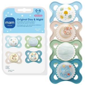 image:imageMAM Original Baby Pacifiers 06 Months Binky for Newborn Babies BPAFree Skin Soft Silicone Nipple Glows in The Dark Developed with Medical Experts 2 Count Made in EuropeBlue TealBlue SkyPeppermint GreenCotton