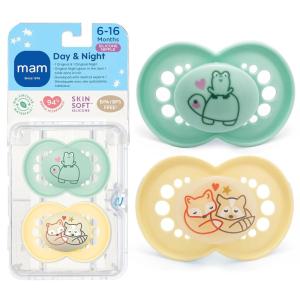 image:imageMAM Original Baby Pacifiers 06 Months Binky for Newborn Babies BPAFree Skin Soft Silicone Nipple Glows in The Dark Developed with Medical Experts 3 Count Made in EuropeButter Yellow Pale mint