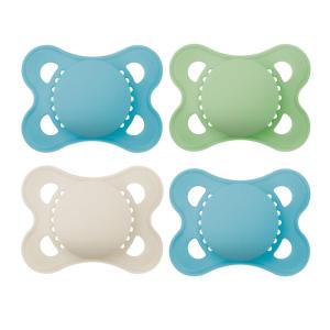 image:imageMAM Original Matte Baby Pacifiers 06 Months Binky for Newborn Babies BPAFree Skin Soft Silicone Nipple Easy to Clean Developed with Medical Experts 2 Count With Sterilizer Case Made in EuropePowder Blue LinenDune