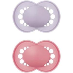 image:imageMAM Original Matte Baby Pacifiers 16 Months Binky for Newborn Babies BPAFree Skin Soft Silicone Nipple Easy to Clean Developed with Medical Experts 4 Count With Sterilizer Case Made in EuropeIris  Rose Pink