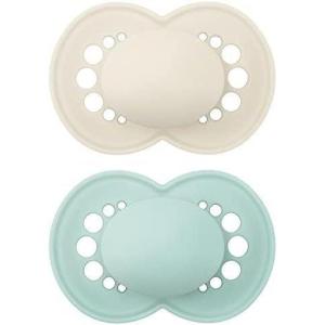 image:imageMAM Original Matte Baby Pacifiers 616 Months Binky for Newborn Babies BPAFree Skin Soft Silicone Nipple Easy to Clean Developed with Medical Experts 2 Count With Sterilizer Case Made in EuropeLinen