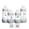 image:imageMAM Easy Start AntiColic Baby Bottle Starter Set  4 Self Sterilizing Bottles 5oz amp 9oz  2 Newborn Pacifiers Breastfed Baby Feeding Gift SetUnisex