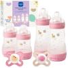 image:imageMAM Easy Start AntiColic Baby Bottle Starter Set  4 Self Sterilizing Bottles 5oz amp 9oz  2 Newborn Pacifiers Breastfed Baby Feeding Gift SetGirl