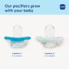 image:imageMAM Comfort Baby Pacifier 03 Months Specially for Smaller Newborn Mouths Lightweight OnePiece BPAFree SiliconeEasy to Clean Best for Breastfed Babies 4 Pk Made in EuropeIce waterSapphire
