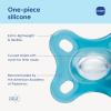 image:imageMAM Comfort Baby Pacifier 03 Months Specially for Smaller Newborn Mouths Lightweight OnePiece BPAFree SiliconeEasy to Clean Best for Breastfed Babies 4 Pk Made in EuropeIce waterSapphire