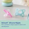 image:imageMAM Comfort Baby Pacifier 03 Months Specially for Smaller Newborn Mouths Lightweight OnePiece BPAFree SiliconeEasy to Clean Best for Breastfed Babies 4 Pk Made in EuropeSapphire  Grey Green