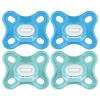 image:imageMAM Comfort Baby Pacifier 03 Months Specially for Smaller Newborn Mouths Lightweight OnePiece BPAFree SiliconeEasy to Clean Best for Breastfed Babies 4 Pk Made in EuropeSapphire  Grey Green
