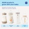 image:imageMAM Trainer Sippy Cup for Toddlers 13 8 oz Transition Drinking Cup with ExtraSoft Spout SpillFree Nipple and NonSlip Handles for Boys 4 Months 1 CountPurple