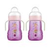 image:imageMAM Trainer Sippy Cup for Toddlers 13 8 oz Transition Drinking Cup with ExtraSoft Spout SpillFree Nipple and NonSlip Handles for Boys 4 Months 1 CountPurple