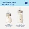 image:imageMAM 6oz Premium Glass Baby Bottle Newborn Wide Neck Slow Flow Breastfeeding Like Silicone Nipple Easy Clean BPA Free 0 Months Easy Switch Between Breast and Bottle 1 Pack UnisexBlue Teal