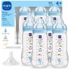 image:imageMAM Easy Active Baby Bottle 2 Pack 11oz BPA Free Fast Flow Silicone Nipple AntiSlip Grip LeakProof 4 Months Blue TealBlue Teal
