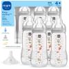 image:imageMAM Easy Active Baby Bottle 2 Pack 11oz BPA Free Fast Flow Silicone Nipple AntiSlip Grip LeakProof 4 Months Blue TealCotton