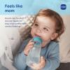 image:imageMAM Easy Active Baby Bottle 2 Pack 11oz BPA Free Fast Flow Silicone Nipple AntiSlip Grip LeakProof 4 Months Blue TealCotton