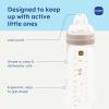 image:imageMAM Easy Active Baby Bottle 2 Pack 11oz BPA Free Fast Flow Silicone Nipple AntiSlip Grip LeakProof 4 Months Blue TealPurple Iris