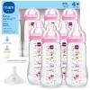 image:imageMAM Easy Active Baby Bottle 2 Pack 11oz BPA Free Fast Flow Silicone Nipple AntiSlip Grip LeakProof 4 Months Blue TealPurple Iris