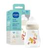 image:imageMAM 6oz Premium Glass Baby Bottle Newborn Wide Neck Slow Flow Breastfeeding Like Silicone Nipple Easy Clean BPA Free 0 Months Easy Switch Between Breast and Bottle 1 Pack UnisexLinen