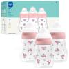 image:imageMAM 6oz Premium Glass Baby Bottle Newborn Wide Neck Slow Flow Breastfeeding Like Silicone Nipple Easy Clean BPA Free 0 Months Easy Switch Between Breast and Bottle 1 Pack UnisexPink Fairy Dust