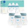 image:imageMAM 6oz Premium Glass Baby Bottle Newborn Wide Neck Slow Flow Breastfeeding Like Silicone Nipple Easy Clean BPA Free 0 Months Easy Switch Between Breast and Bottle 1 Pack UnisexBlue Teal