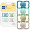 image:imageMAM Air Pacifier for Babies 16 Months Extra Air Flow for Sensitive Skin Developed with Medical Experts BPAFree Skin Soft Silicone 4 Count Made in EuropeBlue TealPeppermint GreenPale MintCotton