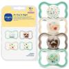 image:imageMAM Air Pacifier for Babies 16 Months Extra Air Flow for Sensitive Skin Developed with Medical Experts BPAFree Skin Soft Silicone 4 Count Made in EuropePeppermint GreenCottonShell