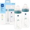 image:imageMAM Easy Active Baby Bottle 2 Pack 11oz BPA Free Fast Flow Silicone Nipple AntiSlip Grip LeakProof 4 Months Blue TealBlue Teal