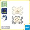 image:imageMAM Perfect Baby Pacifier 06 Months Extra Thin Nipple Developed with Orthodontists Clinically Proven Glows in The Dark BPAFree Silicone Pack of 2 Made in EuropeShellButter Yellow