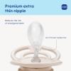 image:imageMAM Perfect Baby Pacifier 16 Months Extra Thin Nipple Developed with Orthodontists Clinically Proven Glows in The Dark BPAFree Silicone Pack of 2 Made in EuropeShellCotton