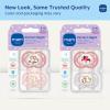 image:imageMAM Perfect Baby Pacifier 616 Months Extra Thin Nipple Developed with Orthodontists Clinically Proven Glows in The Dark BPAFree Silicone Pack of 2 Made in EuropeRose PinkFairy Dust
