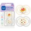 image:imageMAM Perfect Baby Pacifier 16 Months Extra Thin Nipple Developed with Orthodontists Clinically Proven Glows in The Dark BPAFree Silicone Pack of 2 Made in EuropeShellCotton
