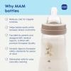 image:imageMAM 11oz Easy Start AntiColic Wide Neck Baby Bottle Fast Flow BreastfeedingLike Nipple Reduces Colic Gas amp Reflux Easy to Clean BPA Free 4 Months Made in Europe 2 PackBlue Teal