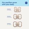 image:imageMAM Supreme Baby Pacifier Newborns 06 Months Developed with Orthodontists Extra Air Flow for Sensitive Skin Glows in The Dark BPAFree Silicone Sterilizer Case Pack of 2 Made in EuropeBlue