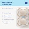 image:imageMAM Supreme Baby Pacifier Newborns 06 Months Developed with Orthodontists Extra Air Flow for Sensitive Skin Glows in The Dark BPAFree Silicone Sterilizer Case Pack of 2 Made in EuropeShellCotton
