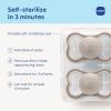 image:imageMAM Supreme Baby Pacifier Newborns 16 Months Developed with Orthodontists Extra Air Flow for Sensitive Skin Glows in The Dark BPAFree Silicone Sterilizer Case Pack of 2 Made in EuropeFairy DustRose Pink