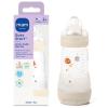image:imageMAM 9oz Easy Start AntiColic Wide Neck Baby Bottle Medium Flow BreastfeedingLike Nipple Reduces Colic Gas amp Reflux Easy to Clean BPA Free 2 Months Bonus Fast Flow Nipple 4 PackGrey