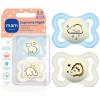 image:imageMAM Supreme Baby Pacifier Newborns 06 Months Developed with Orthodontists Extra Air Flow for Sensitive Skin Glows in The Dark BPAFree Silicone Sterilizer Case Pack of 2 Made in EuropeBlue