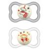 image:imageMAM Supreme Baby Pacifier Newborns 616 Months Developed with Orthodontists Extra Air Flow for Sensitive Skin Glows in The Dark BPAFree Silicone Sterilizer Case Pack of 2 Made in EuropeNeutral