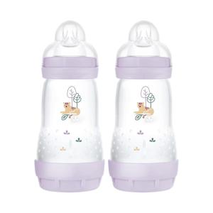 image:imageMAM 9oz Easy Start AntiColic Wide Neck Baby Bottle Medium Flow BreastfeedingLike Nipple Reduces Colic Gas amp Reflux Easy to Clean BPA Free 2 Months Bonus Fast Flow Nipple 4 PackIris
