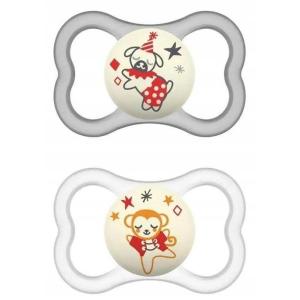 image:imageMAM Supreme Baby Pacifier Newborns 616 Months Developed with Orthodontists Extra Air Flow for Sensitive Skin Glows in The Dark BPAFree Silicone Sterilizer Case Pack of 2 Made in EuropeNeutral