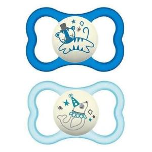 image:imageMAM Supreme Baby Pacifier Newborns 616 Months Developed with Orthodontists Extra Air Flow for Sensitive Skin Glows in The Dark BPAFree Silicone Sterilizer Case Pack of 2 Made in EuropeBoys