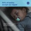 image:imageMAM Air Pacifier for Babies 616 Months Extra Air Flow for Sensitive Skin Glows in The Dark Developed with Medical Experts BPAFree Skin Soft Silicone 4 Count Made in EuropeTeal  Iris  Sky